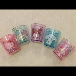 Sanrio Characters Plastic Cups Set of 5